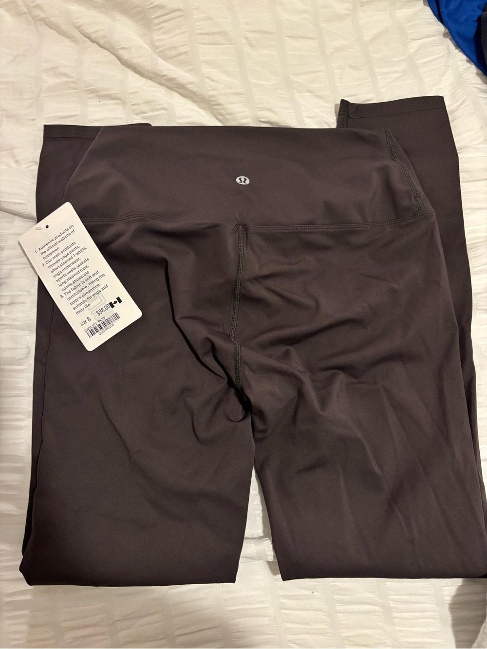 Lululemon High-Rise Leggings in Deep gray